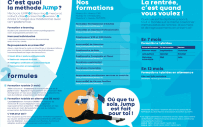 JUMP : des formations adaptées à votre besoin en reconversion professionnelle